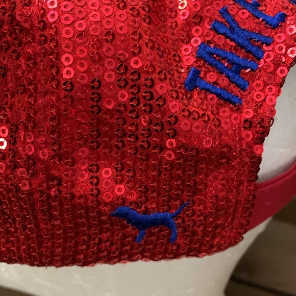 Phillies - Victoria’s Secret PINK Sequin Cap Baller Hat Take Me Home ♥️🤍🧢 - Picture 3 of 9